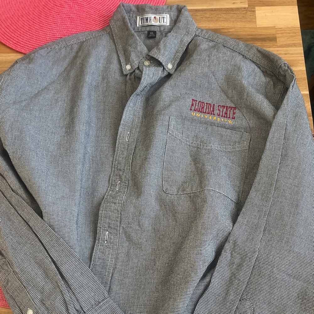 Men’s Florida State University button down shirt, size XL